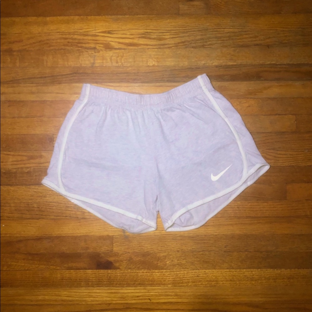 Purple Nike shorts